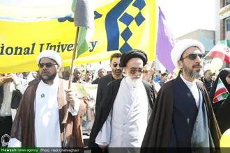 حضور شخصیت های حوزوی در راهپیمایی روز جهانی قدس
