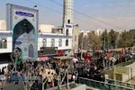 مراسم تشییع دو شهید گمنام دفاع مقدس&lrm; در تهران