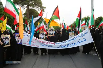 قم | جشن پیروزی&zwnj; جبهه مقاومت در نبرد غزه