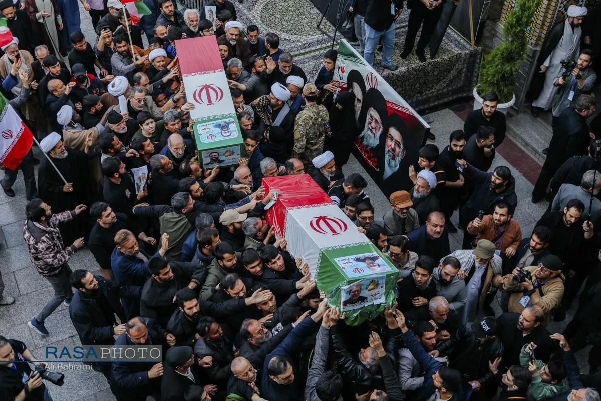 تشییع شهید دکتر علی لاریجانی در قم