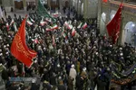 راهپیمایی شبانه مردم قم علیه اغتشاشگران