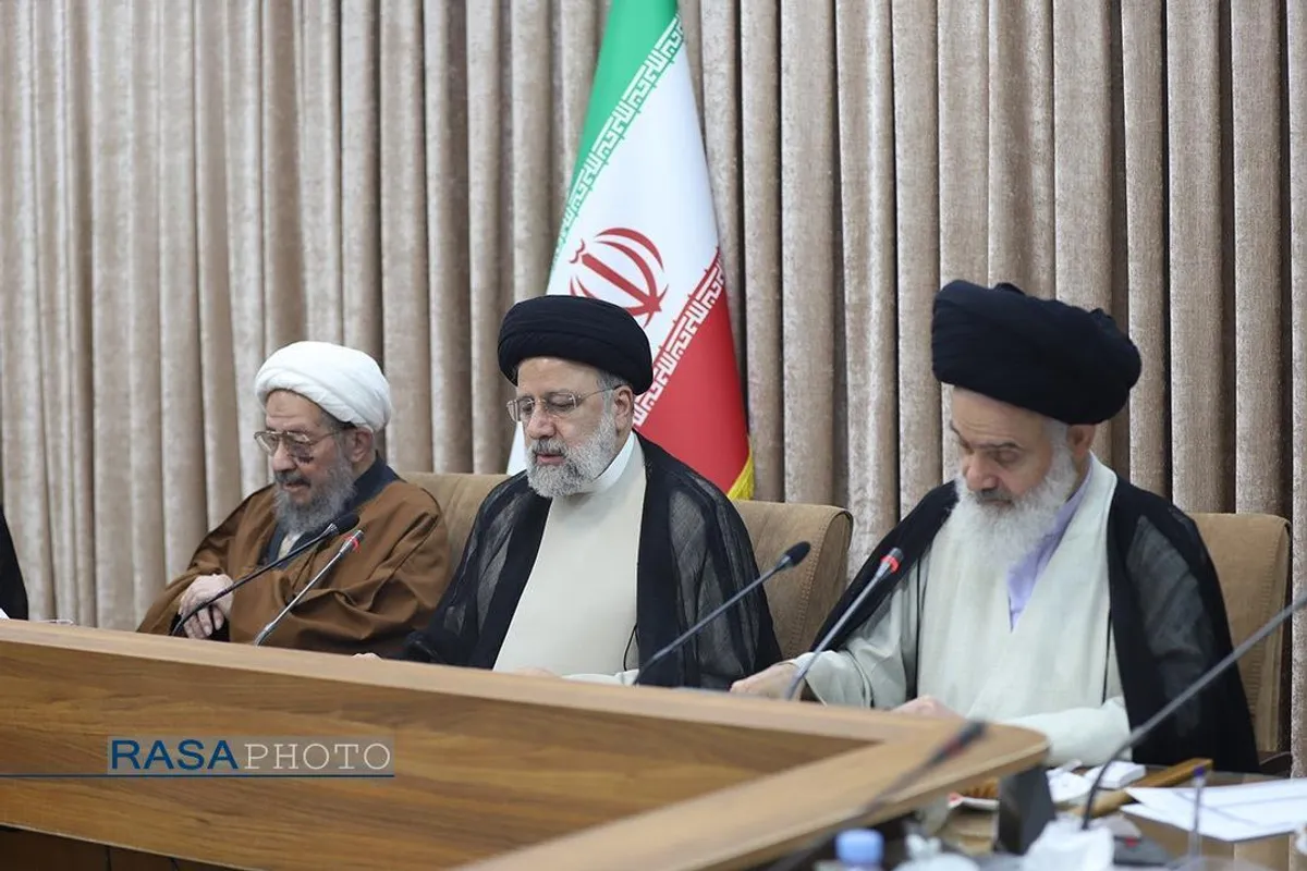 شهید آیت الله رئیسی در محضر بزرگان