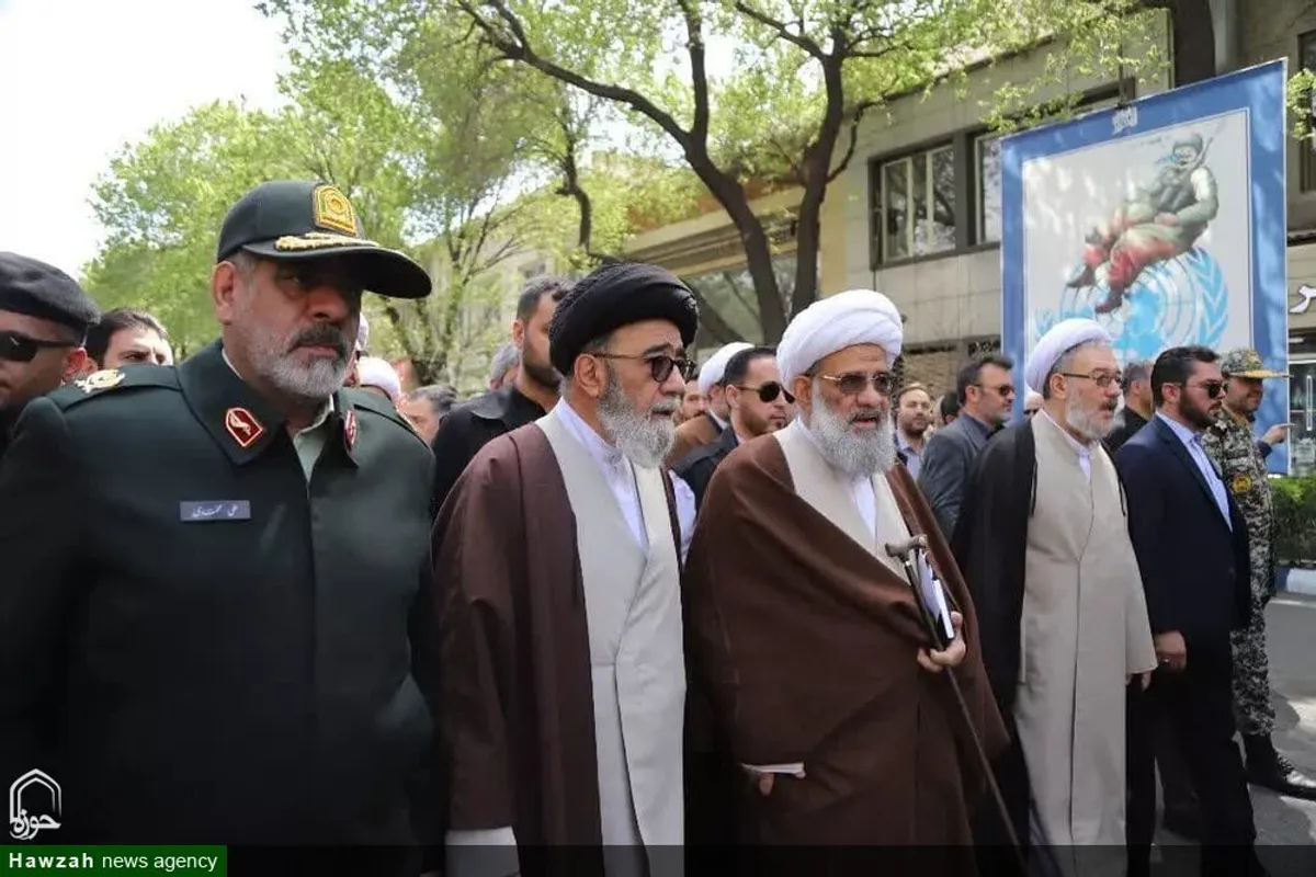 حضور شخصیت های حوزوی در راهپیمایی روز جهانی قدس