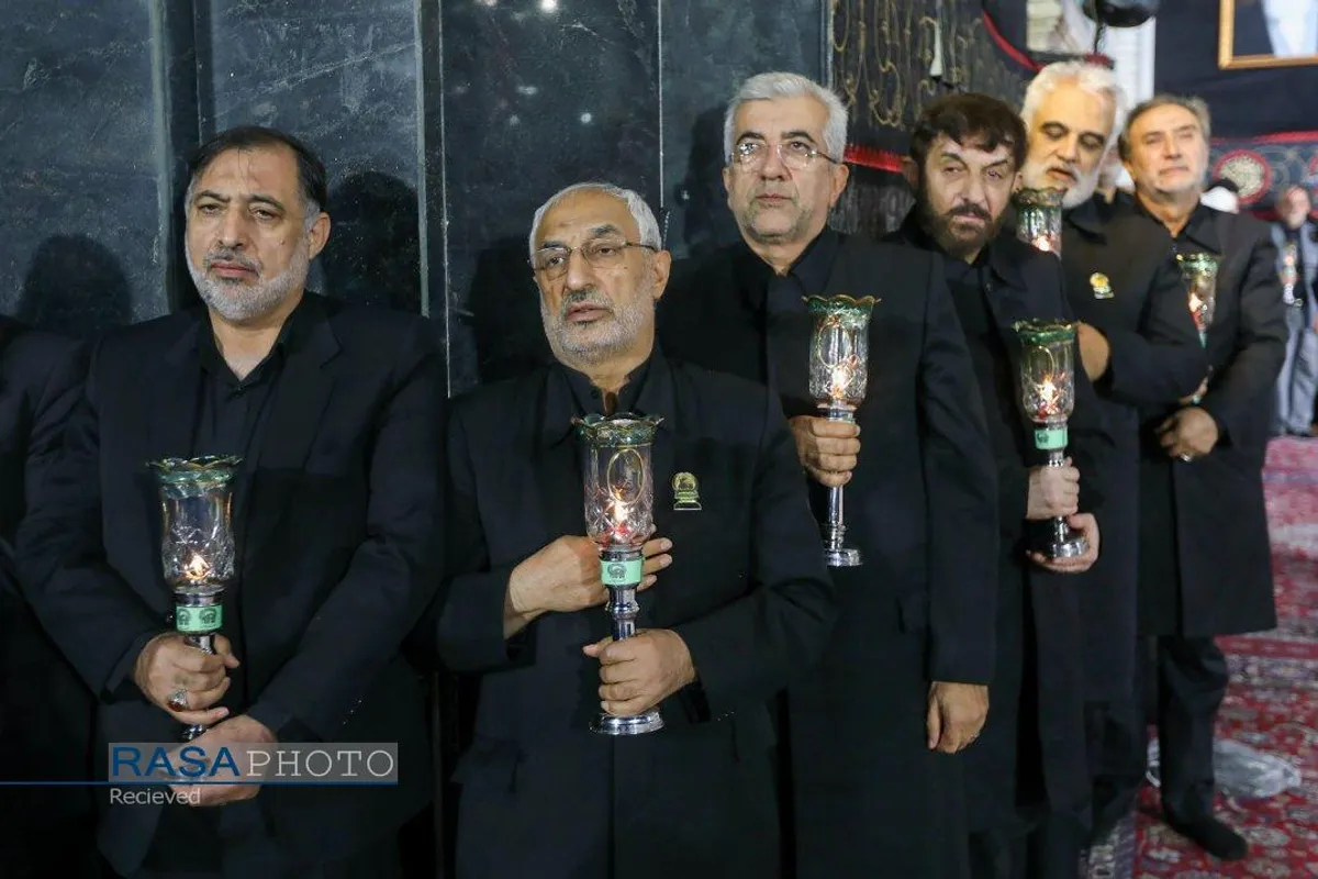 آیین خطبه&zwnj;خوانی شب شهادت امام رضا (ع) در حرم مطهر رضوی