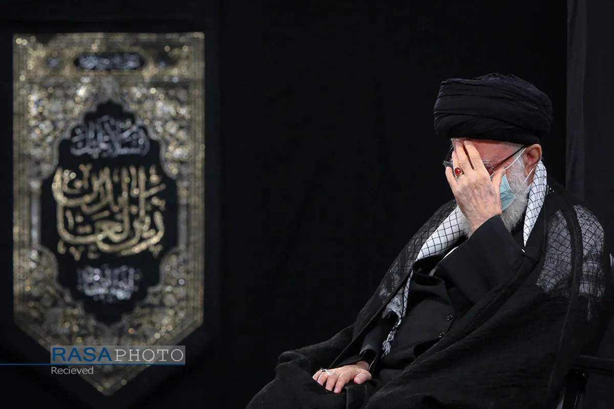 آخرین شب مراسم عزاداری حضرت اباعبدالله الحسین (علیه&zwnj;السلام) با حضور رهبر انقلاب