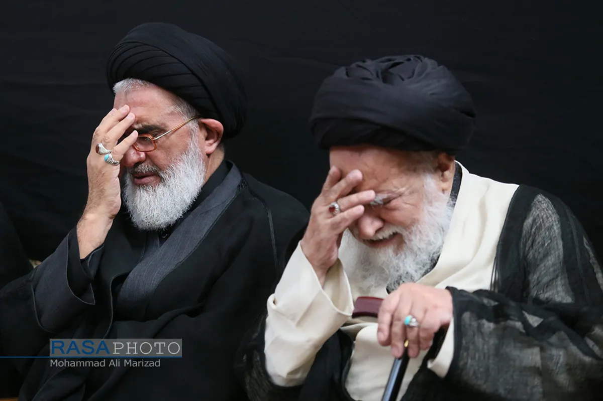 عزاداری روز هشتم محرم در بیت حضرت آیت الله شبیری زنجانی