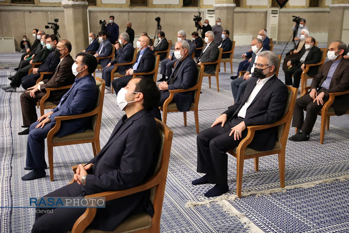 دیدار رئیس&zwnj;جمهور و اعضای هیئت دولت با مقام معظم رهبری