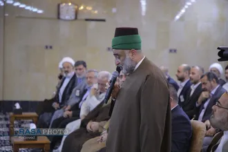 تشرف حضرت آیت&zwnj;الله جوادی آملی به حرم&zwnj;های مطهر حضرت اباعبدالله الحسین و حضرت ابوالفضل العباس (علیهما&zwnj;السلام)
