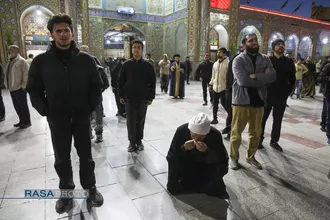 تجمع مردم قم در پی اعلام خبر شهادت رهبر معظم انقلاب