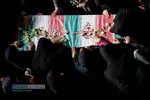 مراسم تشییع دو شهید گمنام دفاع مقدس&lrm; در تهران