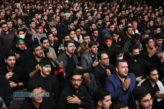 مراسم عزاداری روز اربعین هیئت&zwnj;های دانشجویی در حضور رهبر انقلاب