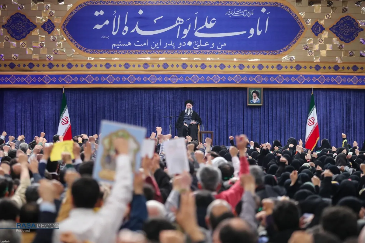 دیدار خانواده شهدای اقتدار با رهبر انقلاب در روز میلاد امیرالمومنین (علیه&zwnj;السلام)