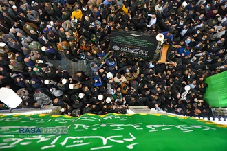 تشییع پیکر مرحوم آیت الله صافی گلپایگانی در کربلای معلی