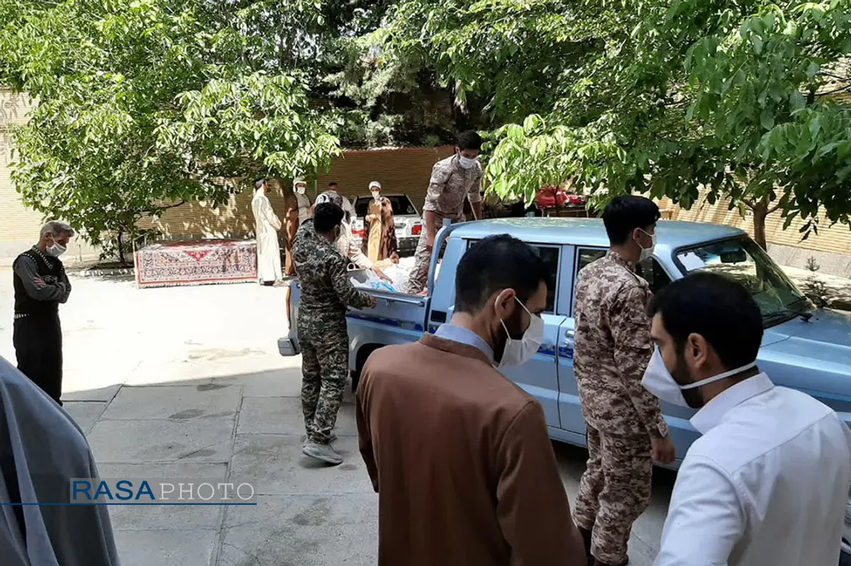 رزمایش کمک مومنانه مدرسه علمیه امیرالمومنین(ع) صحنه&lrm;