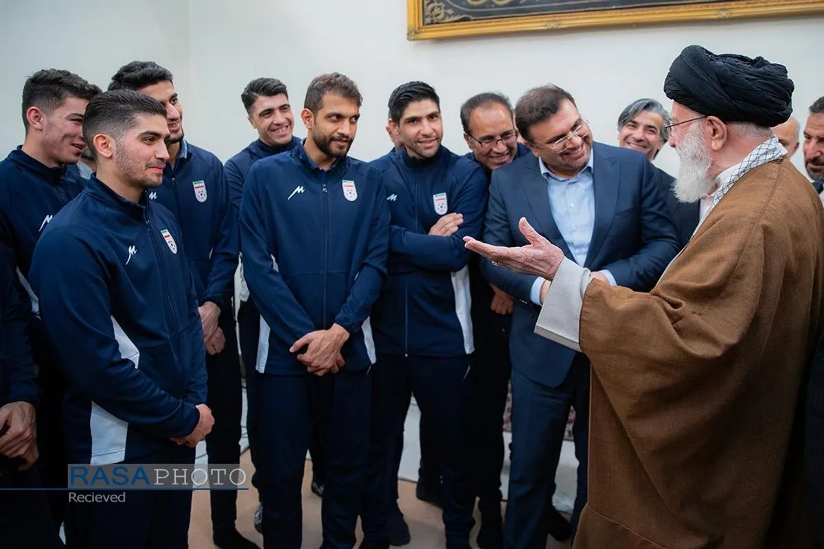 دیدار اعضای تیم ملی فوتسال با رهبر انقلاب