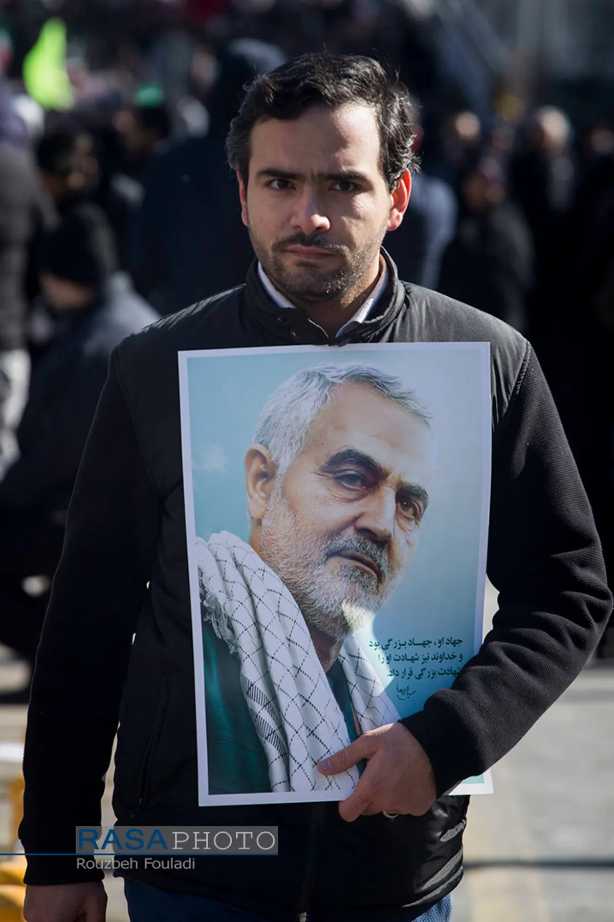حضور سردار شهید حاج قاسم سلیمانی در راهپیمایی ۲۲ بهمن ۱۳۹۸