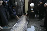 مراسم تشییع و خاکسپاری ابوالشهید حاج&zwnj;آقا عبدالله طائب
