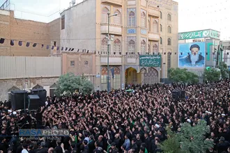 دسته عزاداری شهادت حضرت امام امیر المومنین (ع) با حضور حضرت آیت الله وحید خراسانی
