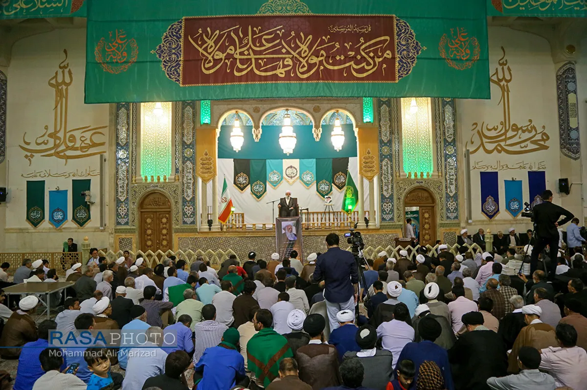 مراسم بزرگداشت آیت الله آصف محسنی در حرم حضرت معصومه (سلام الله علیها)