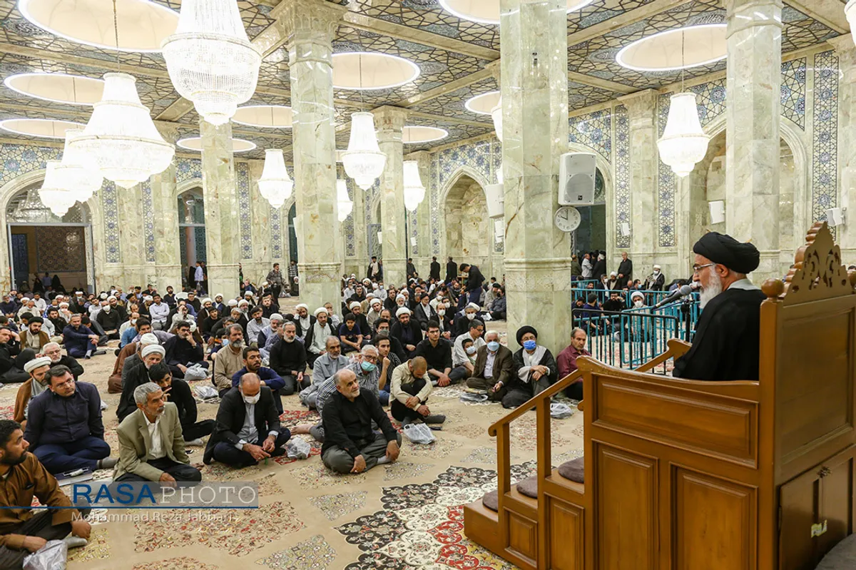 مراسم ختم آیت الله فاطمی&zwnj;نیا در مسجد اعظم قم