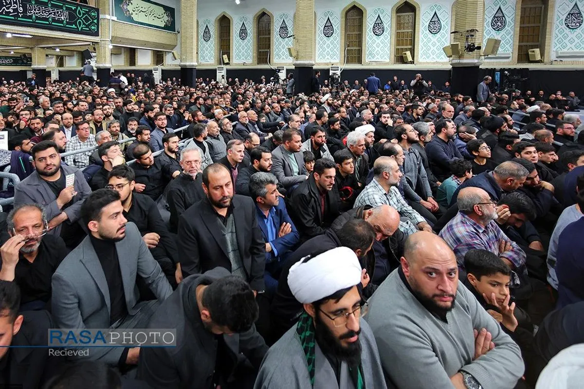 دومین شب مراسم عزاداری شهادت حضرت زهرا (سلام&zwnj;الله&zwnj;علیها) با حضور رهبر انقلاب