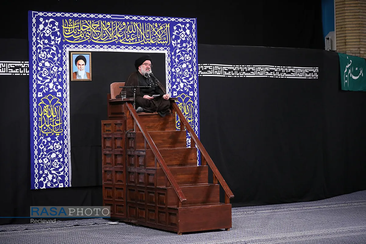 آخرین شب مراسم عزاداری حضرت اباعبدالله الحسین (علیه&zwnj;السلام) با حضور رهبر انقلاب