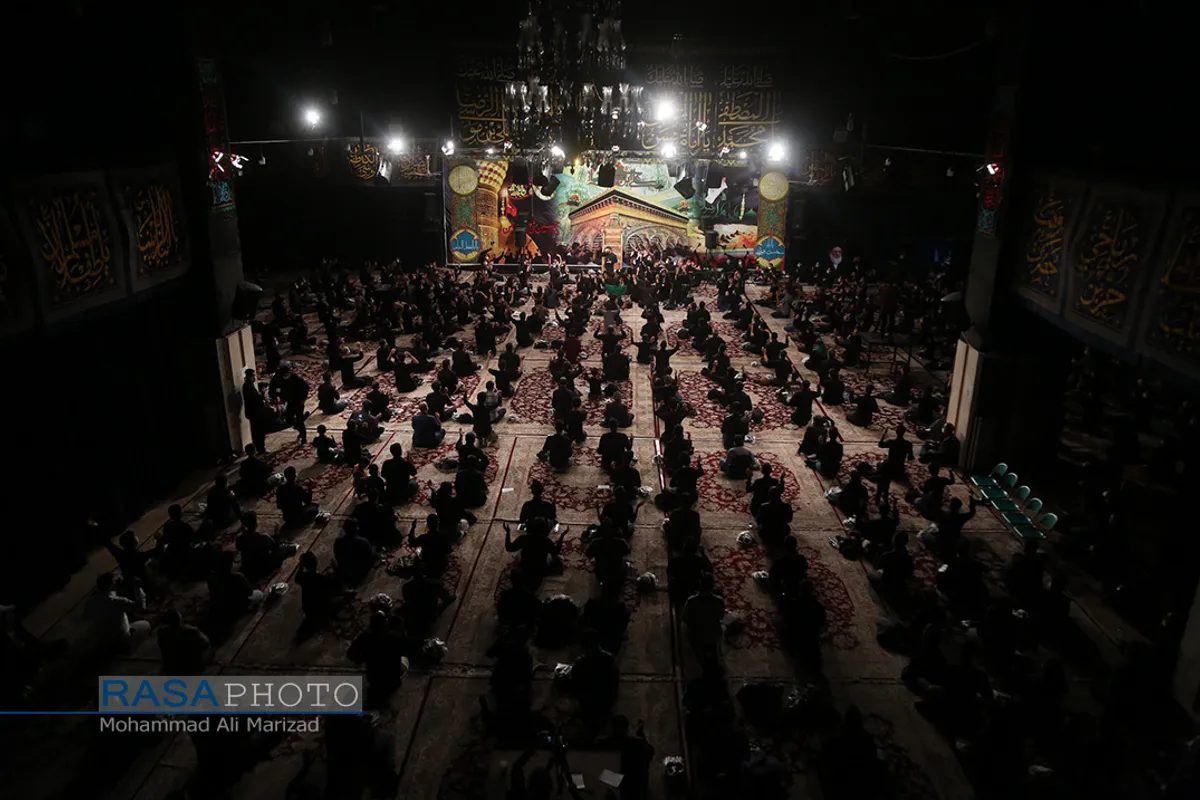 مراسم عزاداری دهه سوم ماه سفر در حسینیه آیت الله شاهرودی در مشهد