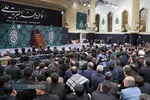 آخرین شب عزاداری شهادت حضرت زهرا (سلام&zwnj;الله&zwnj;علیها) با حضور رهبر انقلاب