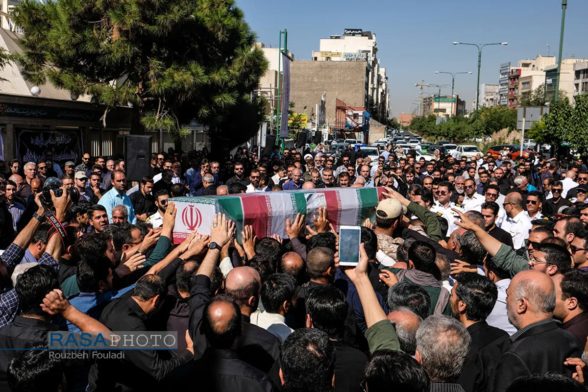 تشییع شهید خلبان &laquo;مجید فتحی نژاد&raquo; در تهران