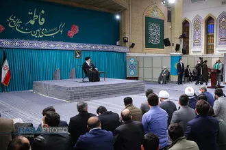 دیدار مداحان اهل&zwnj;بیت (علیهم&zwnj;السلام) با مقام معظم رهبری