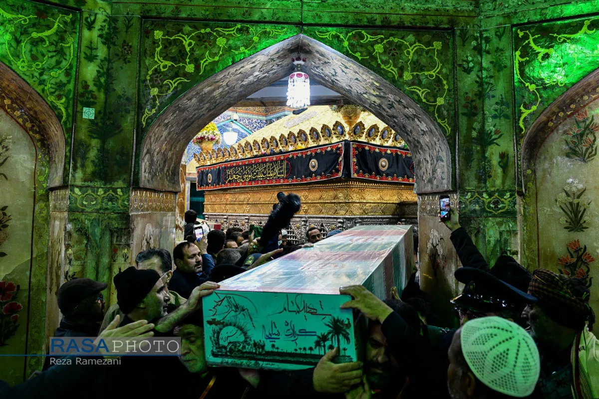 تشییع هفت شهید دفاع مقدس در قم
