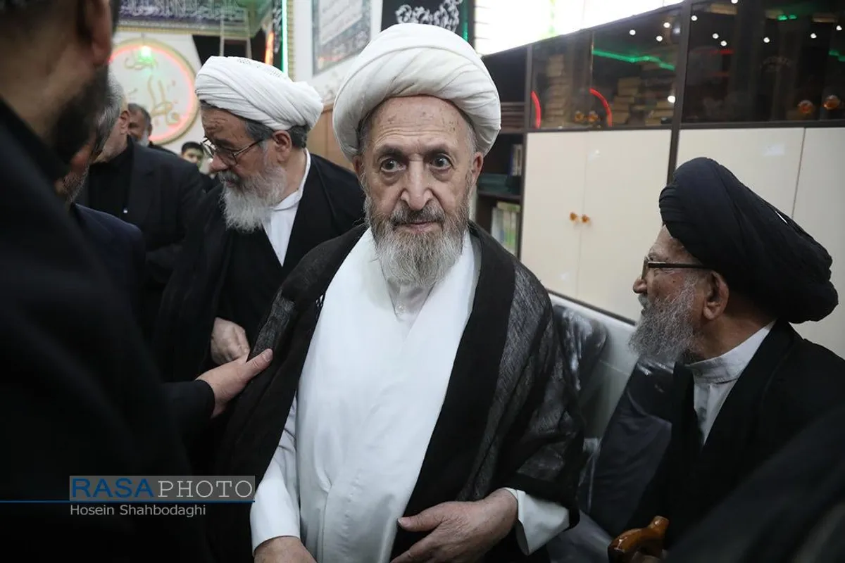 مراسم ختم همسر آیت الله شبیری زنجانی