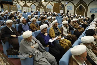 افتتاحییه کمیسیون&zwnj;های سیزدهمین اجلاسیه جامعه مدرسین حوزه علمیه با علما بلاد