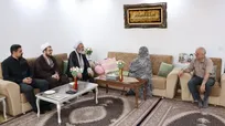 دیدار آیت‌الله پورمحمدی با خانواده‌های معظم شهیدان رضا علیزاده و محمد کلاهی