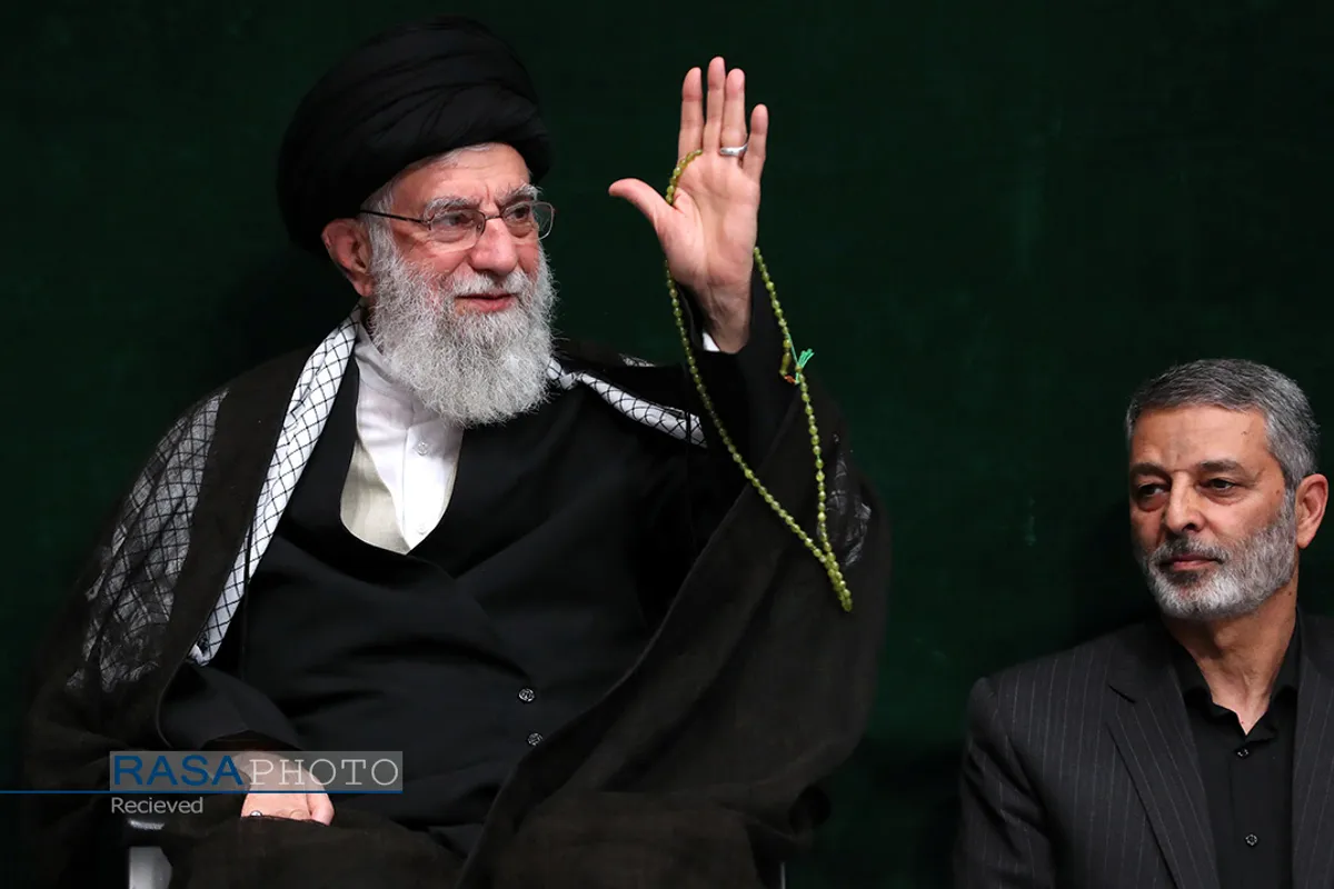 مراسم عزاداری حضرت اباعبدالله الحسین (علیه&zwnj;السلام) در شب تاسوعا با حضور رهبر انقلاب