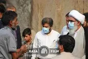 بازدید امام جمعه بوشهر از مناطق سیل زده برازجان