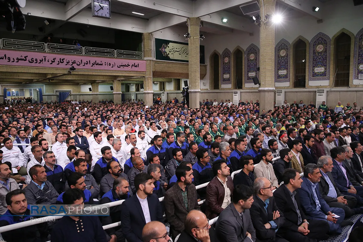دیدار کارگران با مقام معظم رهبری