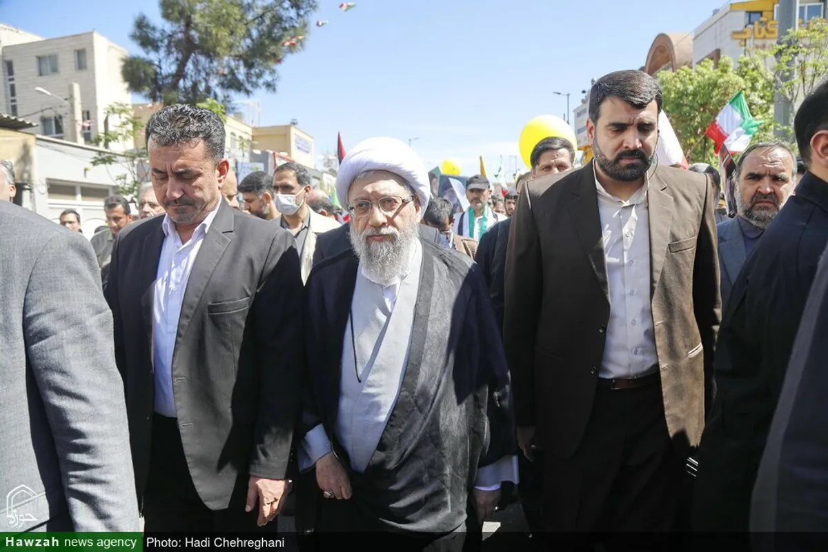 حضور شخصیت های حوزوی در راهپیمایی روز جهانی قدس