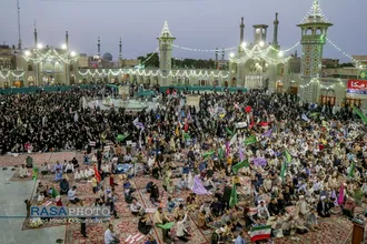 فریاد انتقام خواهی مردم قم در پی شهادت سرداران بزرگ ایران