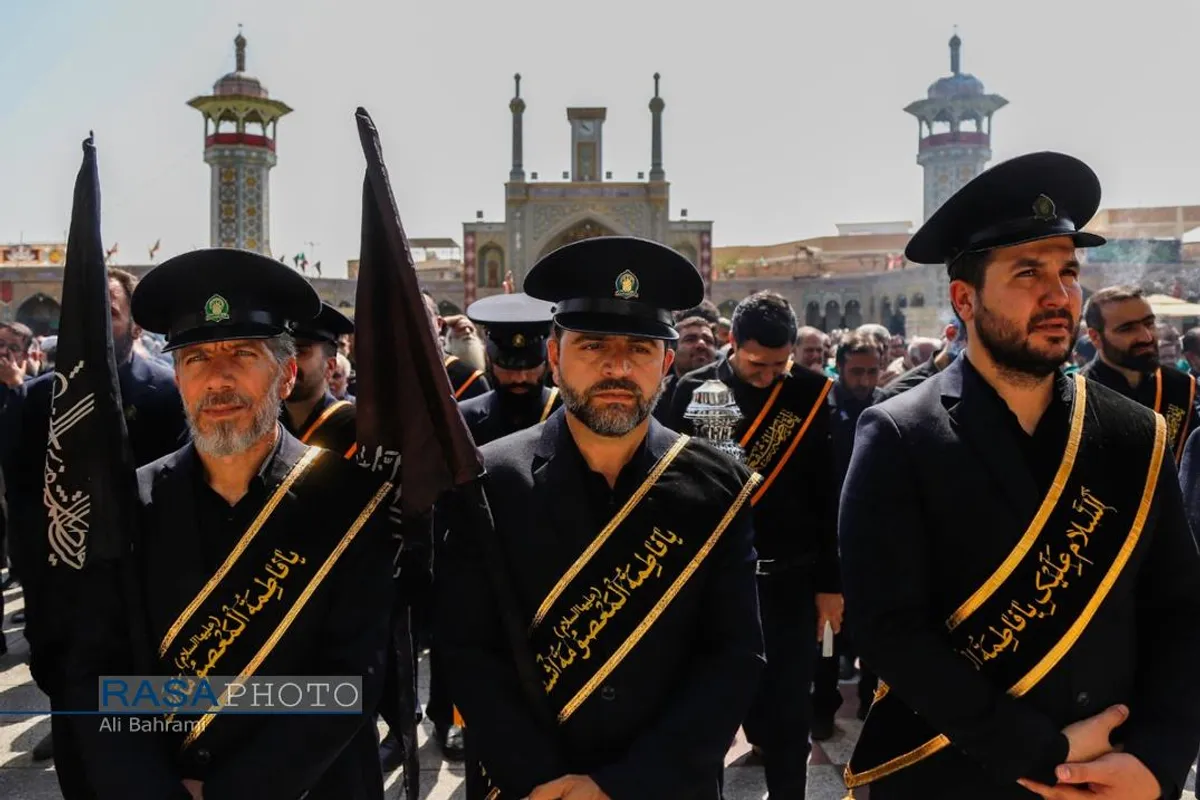 دسته عزاداری خادمان کریمه اهل&zwnj;بیت (ع) در روز شهادت امام رئوف (ع)