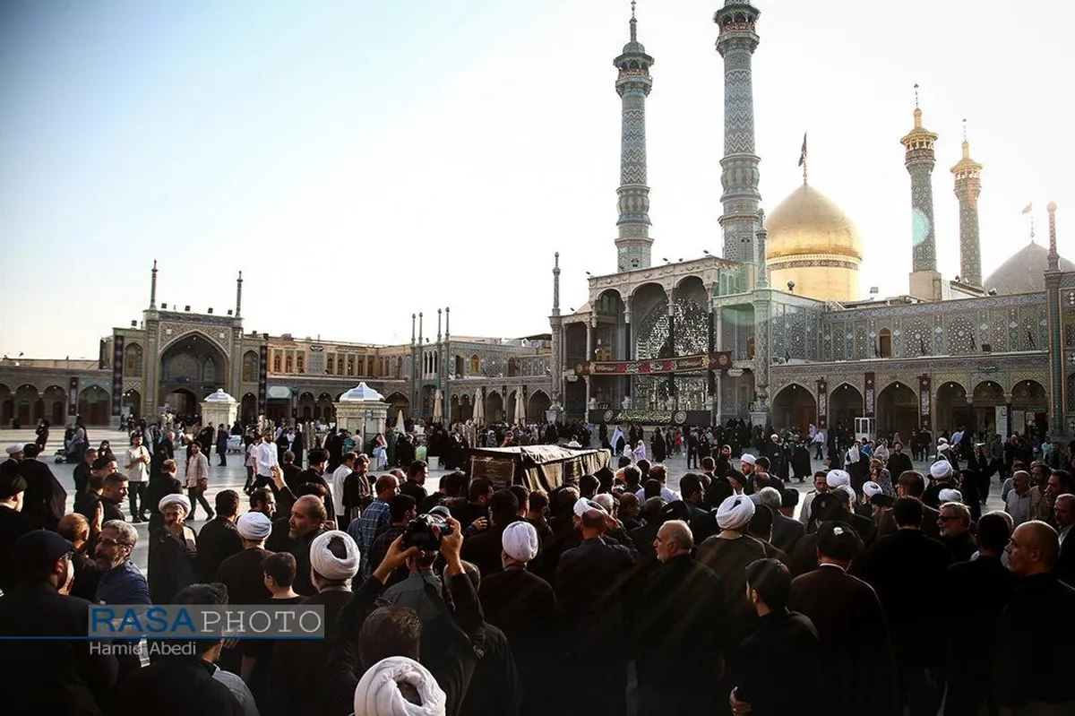 تشییع همسر آیت الله شبیری زنجانی