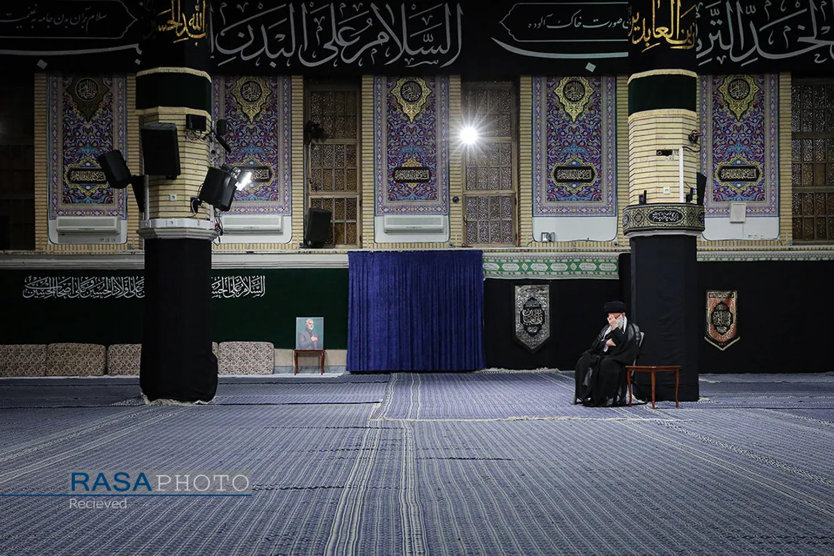 آخرین شب مراسم عزاداری حضرت اباعبدالله الحسین (علیه&zwnj;السلام) با حضور رهبر انقلاب