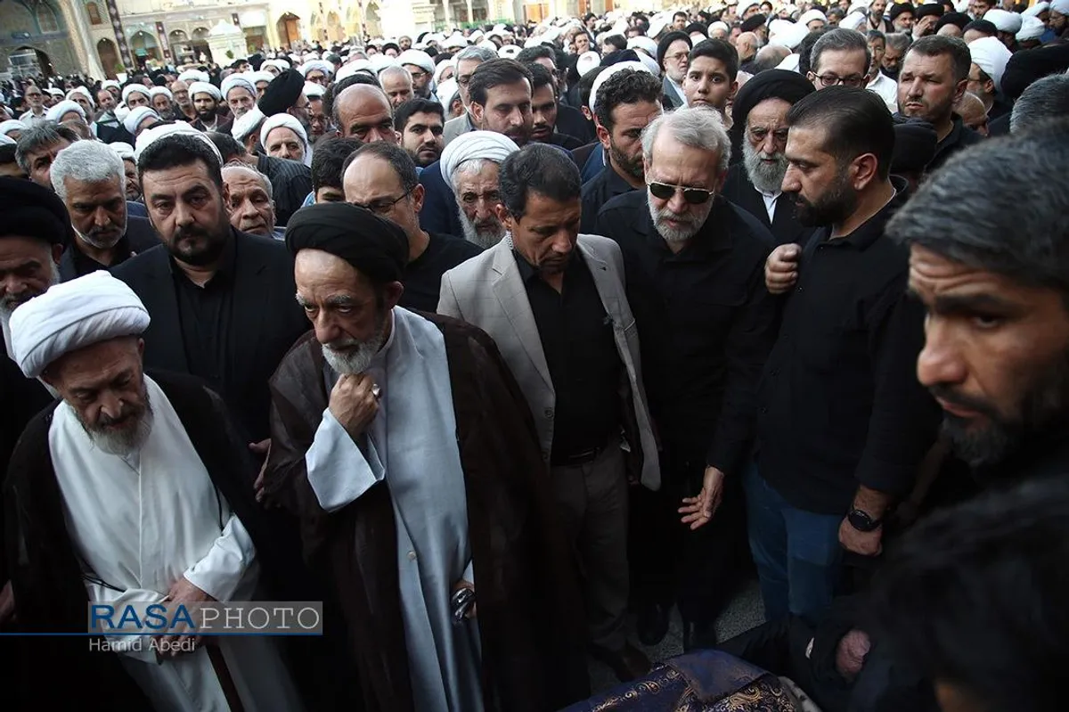 تشییع همسر آیت الله شبیری زنجانی