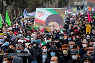 منتخب عکس&zwnj;های خبر گزاری رسا از راهپیمایی ۲۲ بهمن ۱۴۰۰