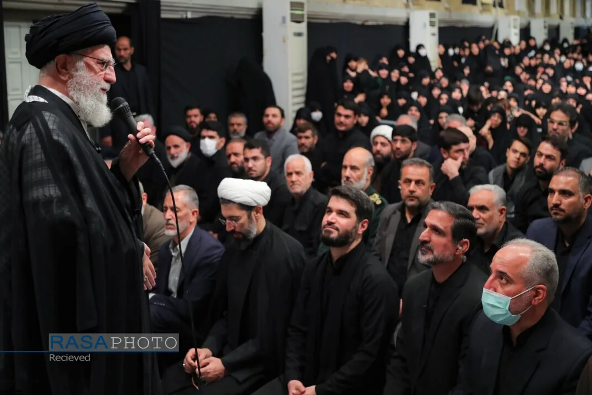 مراسم عزاداری روز اربعین هیئت&zwnj;های دانشجویی در حضور رهبر انقلاب