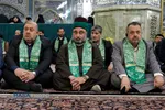 آیین تعویض پرچم گنبد منور رضوی در روز میلاد امام رضا(علیه&zwnj;السلام)
