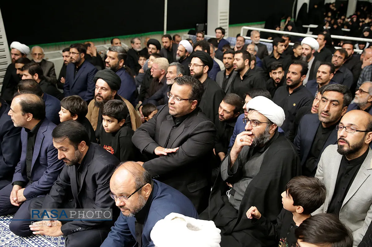 آخرین شب مراسم عزاداری حضرت اباعبدالله الحسین (علیه&zwnj;السلام) با حضور مقام معظم رهبری