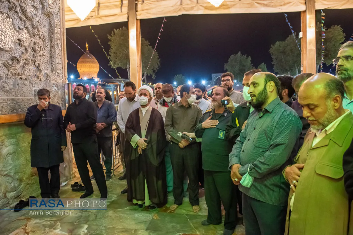 حرم حضرت احمد بن موسی(ع)  شاهچراغ ساعتی پس از حمله تروریستی