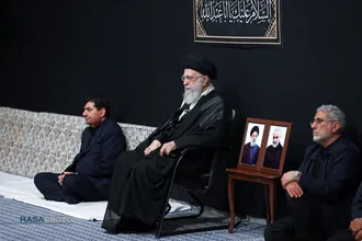 مراسم عزاداری شب تاسوعای حسینی (علیه&zwnj;السلام) در حسینیه امام خمینی (ره)