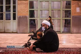 عزاداری هیئت ثارالله قم در شب هفتم محرم ۱۴۴۳
